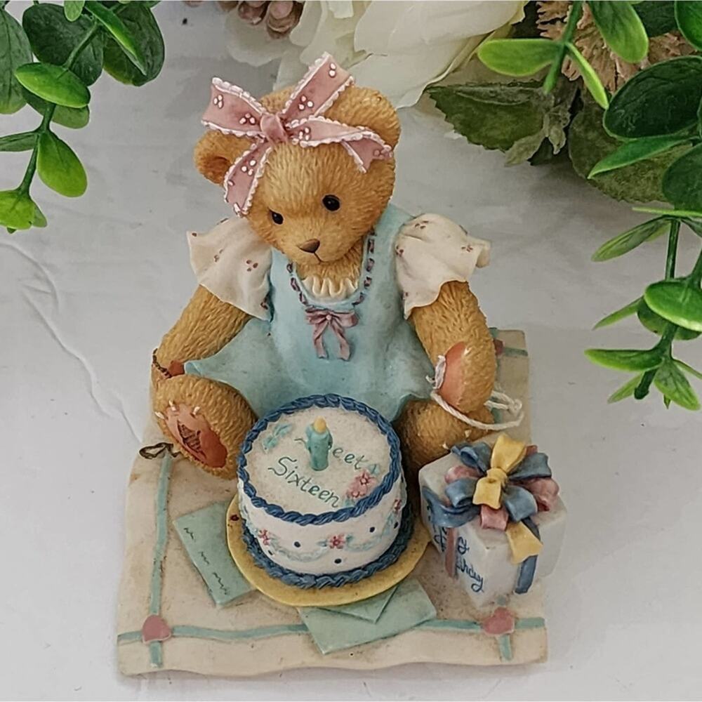 Cherished Teddy Bear Priscilla Hillman Bears 16 candles birthday bear 1997